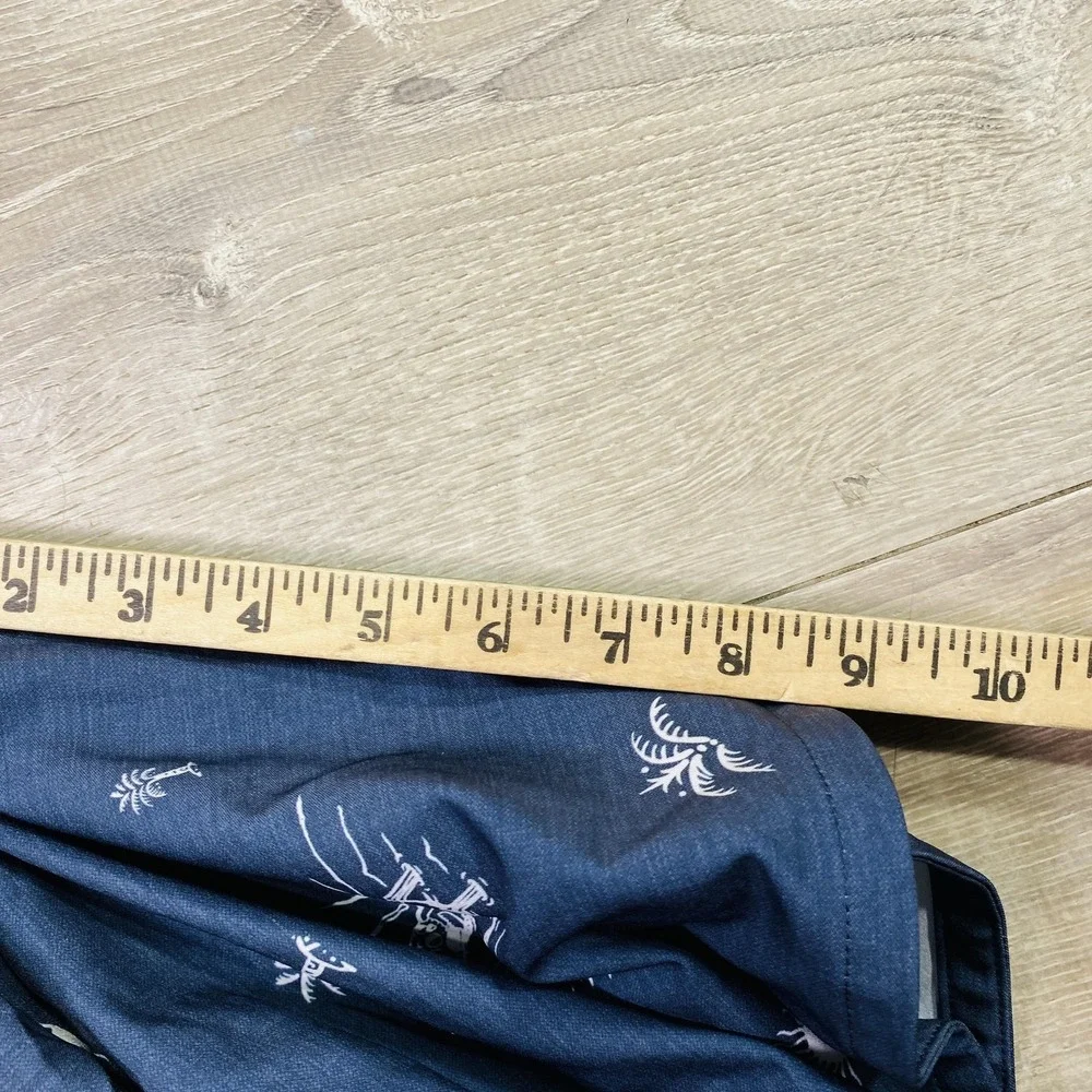 Travis Mathew Board Shorts Mens 38 Blue Skull Tropical Swim Trunks‎ Beach Print